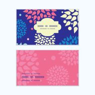 Vector colorful bursts horizontal frame pattern business cards set