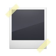Retro photo frame isolated on white background N4
