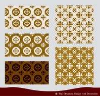 Vector of Thai Ornament design and pattern N2