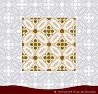 Vector of Thai Ornament and Pattern N2