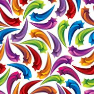 Graphic stylized fireworks seamless pattern