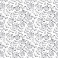 Vintage floral seamless pattern N55