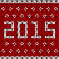 New year knitted background