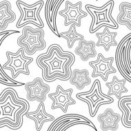 Seamless pattern with stars N21