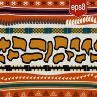 Seamless texture with African elements