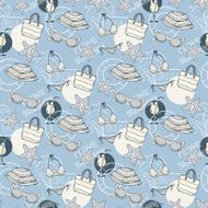 Summer blue pattern