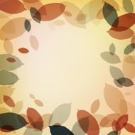Warm background with brown leaves