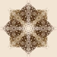 Mandala Decorative hand drawn lace pattern N31