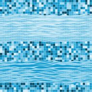 Seamless geometric pattern with waves Marine abstract background