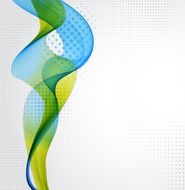 Abstract background with blue and green swirls