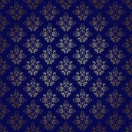 dark blue vector seamless background with gold gradient