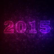 Abstract space background with 2015 N3