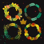 Autumn wreath set