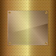 gold and glass