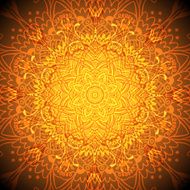 Ethnic fire light floral background N2