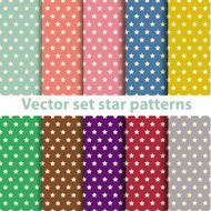 Star patterns seamless Vector