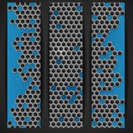 Hexagon Metal Banner N11