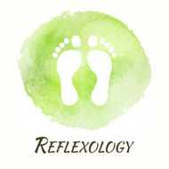 Reflexology Vector Watercolor Concept