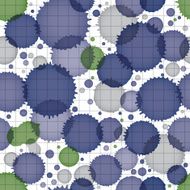 Vector grayscale acrylic abstract spotted endless backdrop N3