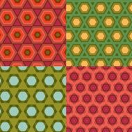 set of abstract color geometry pattern background