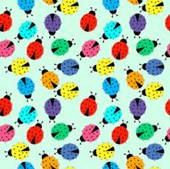 Elegant texture for backgrounds with ladybugs