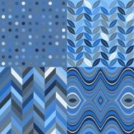 Set of Vector Retro Seamless Abstract Wavy Backgrounds N7