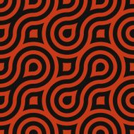 Seamless modern geometric design on black paper N6