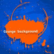 Blue and orange neon background