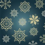 Vector of snowflakes background