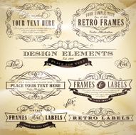 Ornate vintage frames N5