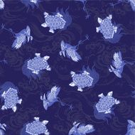 pattern of crane and tortoise N4