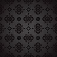 Thai Art Background art pattern vector N2