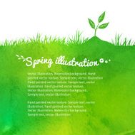 Background with growing sprout N2