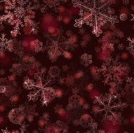 Seamless pattern of snowflakes N30