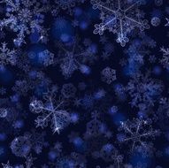 Seamless pattern of snowflakes N31