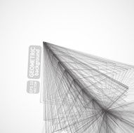 Geometric background Abstract Vector Technical shape drawing N18