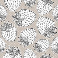 Seamless pattern with strawberries N24