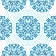 Seamless Christmas pattern with snowflakes N16