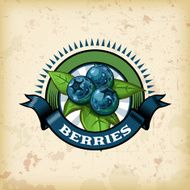 F&amp;B Labels - Blueberries N3