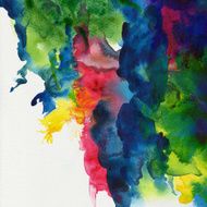 Abstract power watercolors