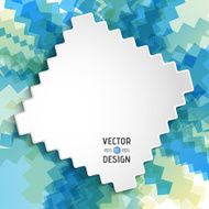 Abstract White Text Design Box on Zigzag Line Pattern N2