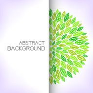 Green floral background N17