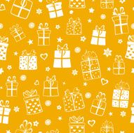 Seamless pattern of gift boxes N18