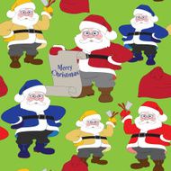 Santa Claus Christmas seamless pattern