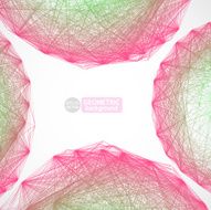 Geometric background made of lines Abstract shape Vector N6