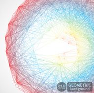 Geometric background made of lines Abstract shape Vector N7
