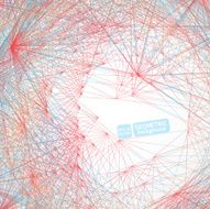 Geometric background made of lines Abstract shape Vector N8