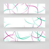 Vector banner set for your design N180