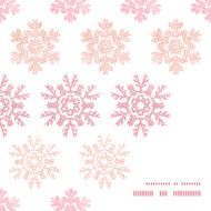Red Christmas Snowflakes Geometric Textile Texture Frame Corner Pattern Background