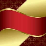 red and gold bright background - vector